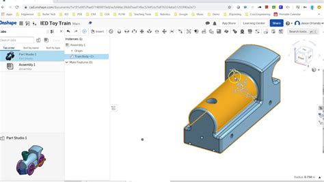 Assembly Insert Base Part Onshape IED Toy Train YouTube