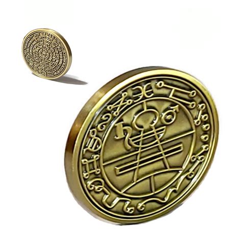 Seal Of Solomon Coin Talisman With Names Of God Kabbalah King