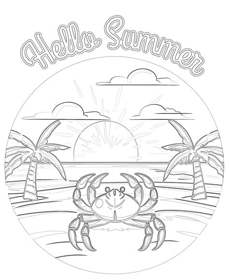 Printable Coloring Pages For S Summer - Infoupdate.org