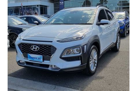 Sold Hyundai Kona Elite In White Used Suv Hoppers Crossing Vic