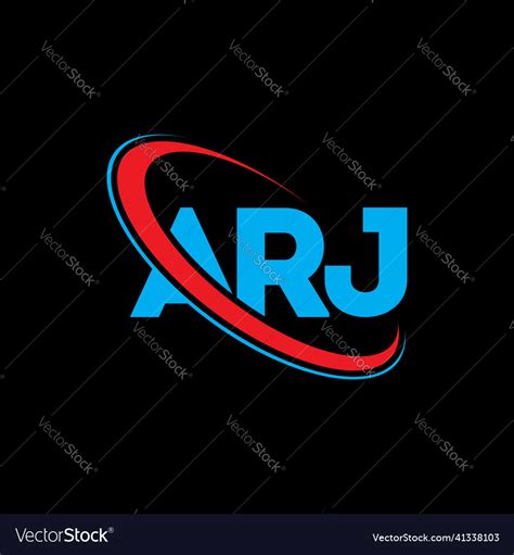 Arj Logo Letter Design Royalty Free Vector Image