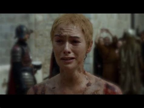 Game Of Thrones X Cersei Lannister The Naked Walk Of Shame Scene Youtube