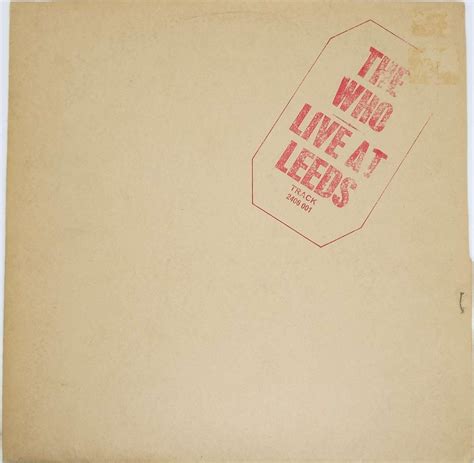 The Who Live at Leeds LP Album & Inserts 1970 Vintage Vinyl Record - Etsy
