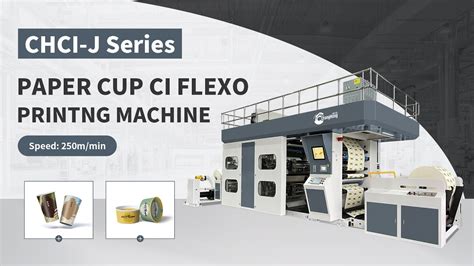 4 6 8color Paper Cup Flexo Printing Machine Flexographic Printing Machine Youtube