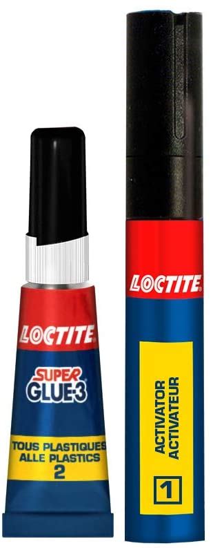 Loctite Super Glue 3 Spécial plastiques colle forte pour tout