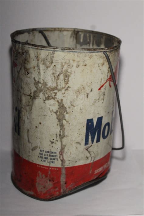 5 Quart 1950s Mobil Oil Can Vintage Oil Can Vintage Mobil Pegasus Oil Can As Is Ebay