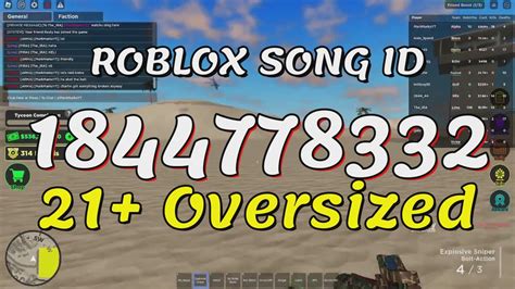 21 Oversized Roblox Song Idscodes Youtube