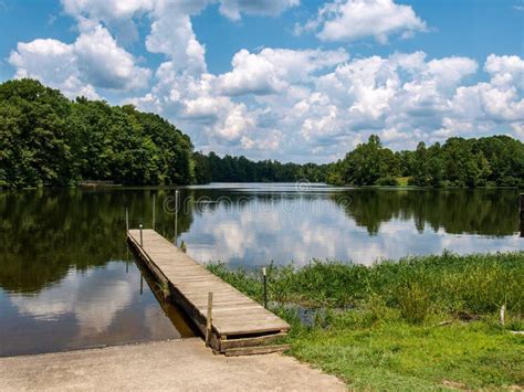 Reflections On Randleman Lake Stock Image Image Of Guilford North