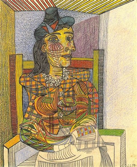 1938 Portrait De Dora Maar Assise 1 Pablo Picasso 1881 1973 Period