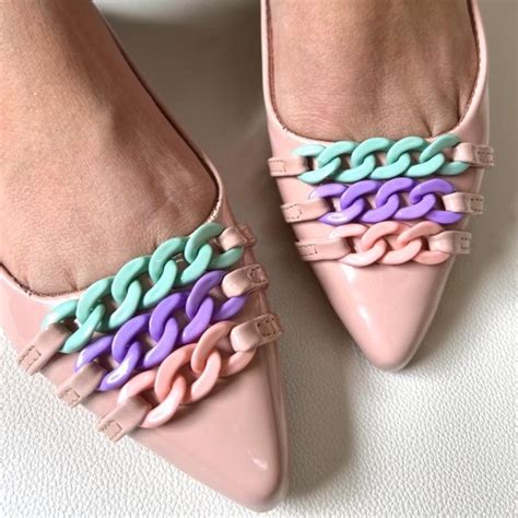 Sapatilha Feminina Verniz Nude Correntes Color Shopee Brasil