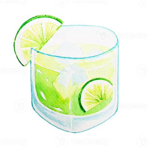 Watercolor Cold Lemon Juice 13392253 Png