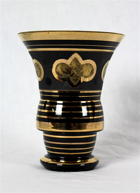 Hyalite Glass Vase By Paul Heller For Booms Glass