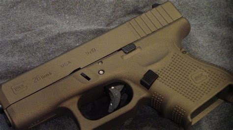 Glock 26 Gen 4 In Burnt Bronze BATJAC J W YouTube