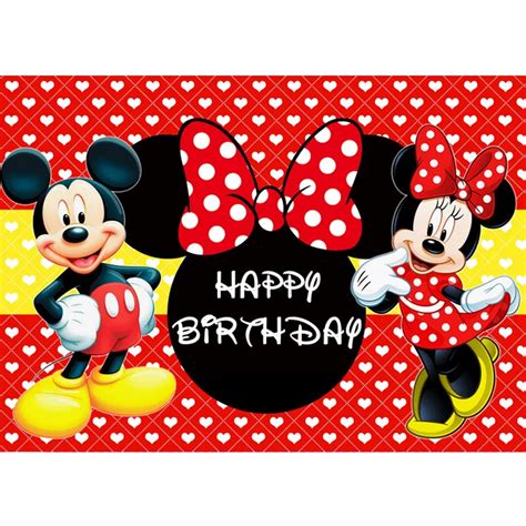 Mickey And Minnie Birthday Wallpaper