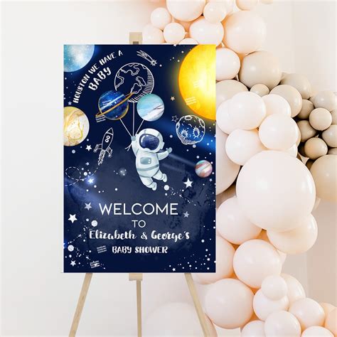 Space Baby Shower Decorations Outer Space Baby Shower Welcome - Etsy