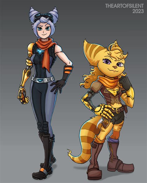 Human Rivet And Lombax Yang By Theartofsilent On Newgrounds