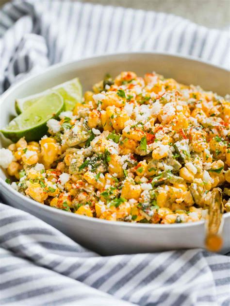 Poblano Mexican Street Corn Off The Cob Mexican Street Corn Recipe