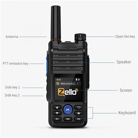 Internet Radio Zello Unlimited Range Poc Radio 6800mAH Real Ptt