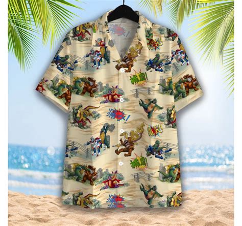 Personalized Godzilla King Of Monster Hawaiian Shirt Button Up Aloha