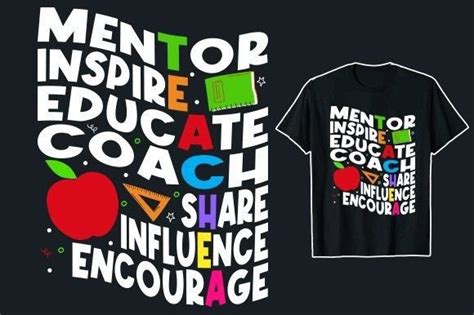 Mentor Inspire Educate Coach Teacher Graphic By T Shirt House