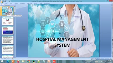 Cs Project Ppt Hospital Management System Python Django Bootstrap