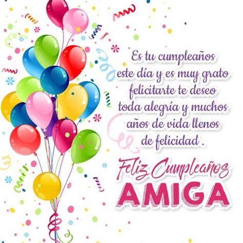 50 Imágenes De Feliz Cumpleaños Amiga Con Frases Y Mensajes Originales