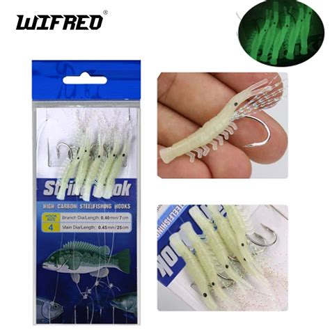 Fishing Ocean Cat Packs Sabiki Shrimp Hooks Glow Saltwater String