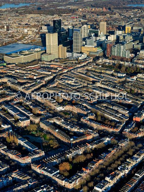 Aerophotostock Rotterdam Het Oude Westen Met De Skyline Van Centrum