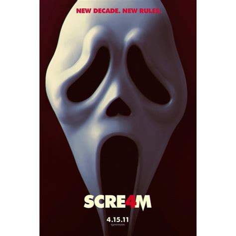 Scream 4 Movie Poster | Movie posters, Assassin movies, Girl posters