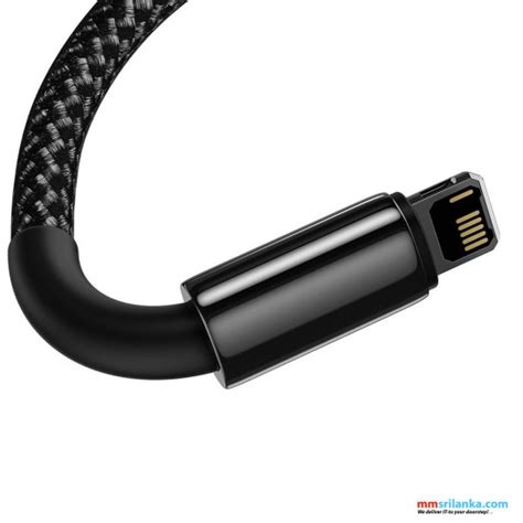 Baseus Tungsten Gold Fast Charging Data Cable Usb To Ip 2 4a 1m