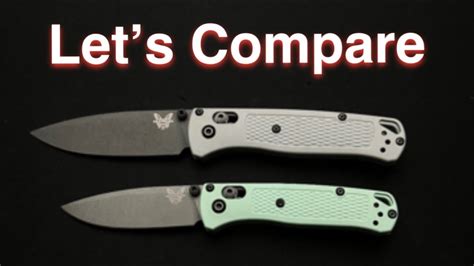 Benchmade Bugout Mini Bugout Knife Comparison Discussion Youtube