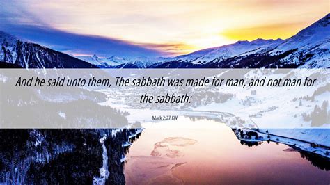 Mark 2 27 KJV Desktop Wallpaper And He Said Unto Them The Sabbath