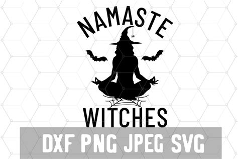 Namaste Witches Funny Yoga Halloween Graphic by Crea8tivedezines ...