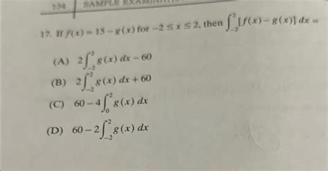 Solved If F X 15 G X For 2x2 Then Chegg