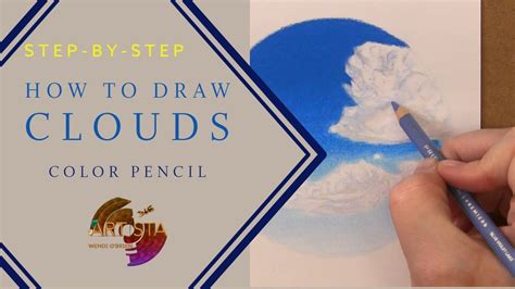 How To Draw Clouds With Colored Pencil Step By Step YouTube