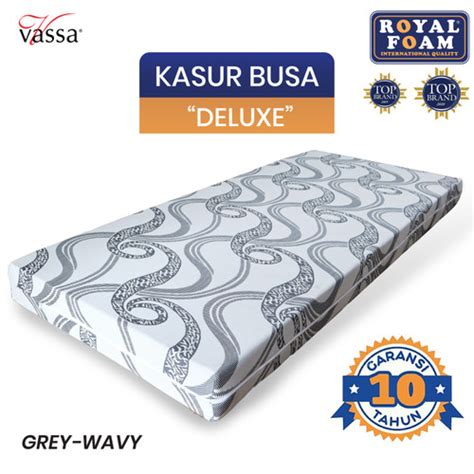 Promo KASUR BUSA ROYAL FOAM KAIN KNITTED DELUXE TEBAL 15 CM