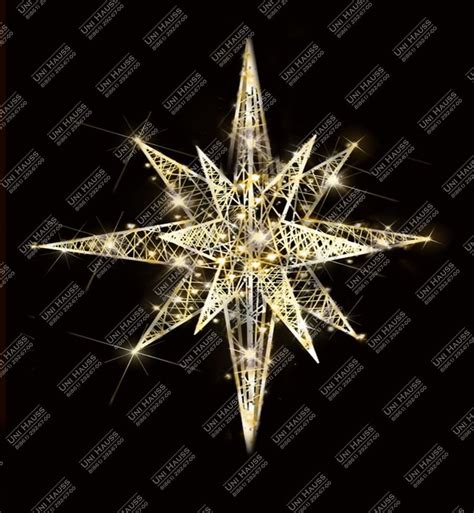 Световая фигура "Звезда многолучевая" — Uni Hauss