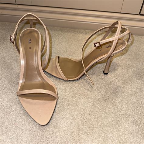 Zara Nude Heels Brand New Size 39 6 Depop