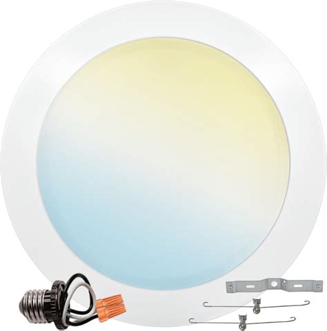 Luxrite 8 Inch Led Disk Lights 27w 5cct Selectable 2700k 3000k