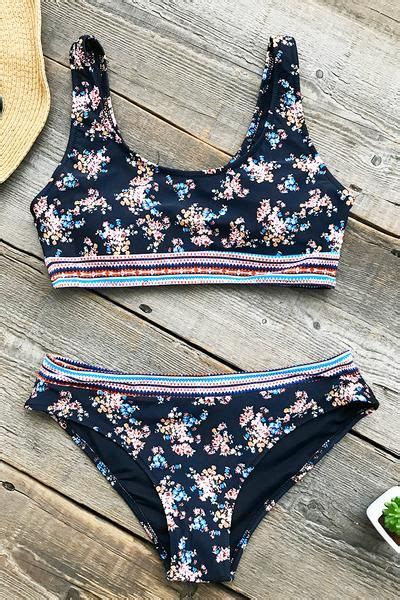 Bikini Bandeau Floral Bikini Set Bikini Sets Lace Bikini Plus Size