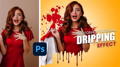 Dripping Effect Splatter Effect Photoshop Editing Tutorial