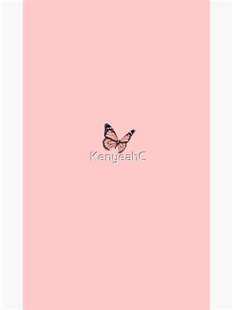 Pink Butterfly Sticker For Sale By Kenyeahc Redbubble