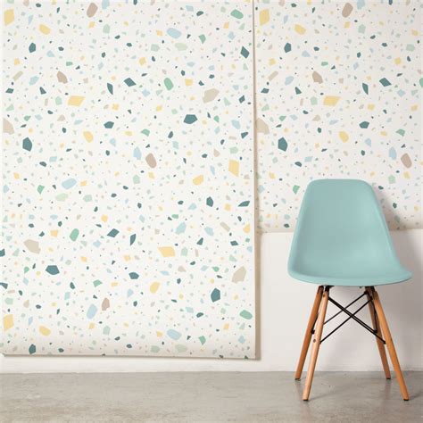 Papel De Parede Terrazzo Hello Nude Ilustrado Por Uau