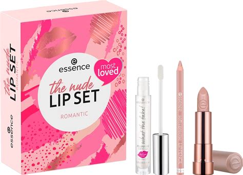 Essence The Nude Lip Set Coffret Para L Bios Romantic Notino Pt