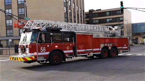 Chicago Fire Department Truck 58 Responding Youtube