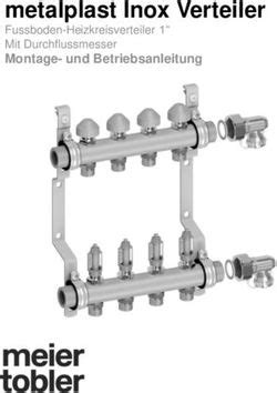 Metalplast Inox Verteiler Montage Und Betriebsanleitung Mit