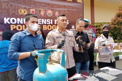 Polisi Ungkap Sindikat Pengoplos Gas Elpiji Berkedok Warteg Di Bogor