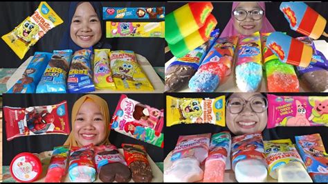 Kompilasi Asmr Es Krim Paddle Pop Campina Es Krim Upin Ipin Rainbow