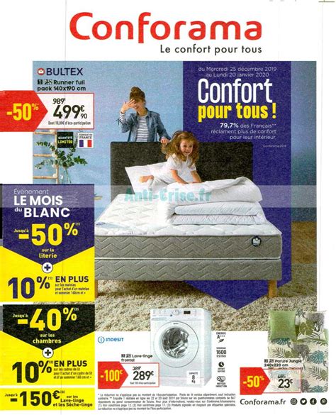 Anti crise fr Catalogue Conforama du 25 décembre 2019 au 20 janvier