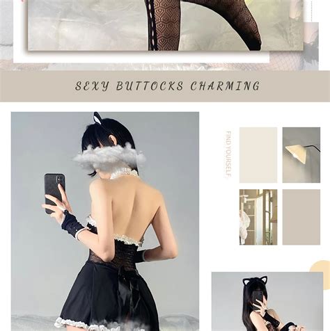 Women Sexe Fish Net Lingerie Mini Dress Sexy Cat Suit Short Skirt Cosplay Beauty Model Picture